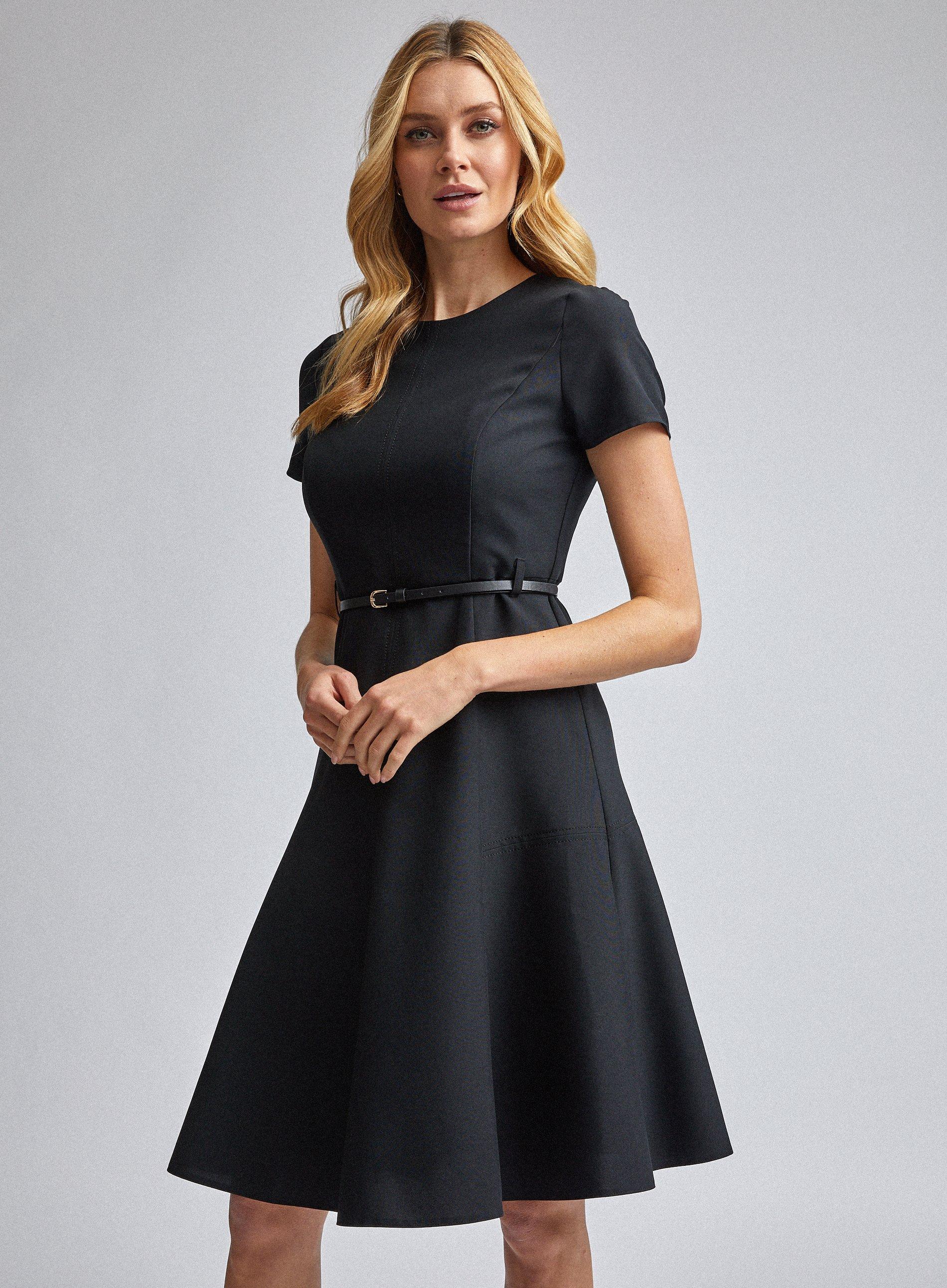 Black Fit and Flare Dresses